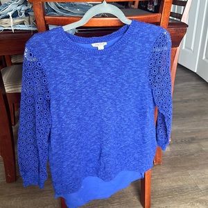 Lucky Brand royal blue sweater size small